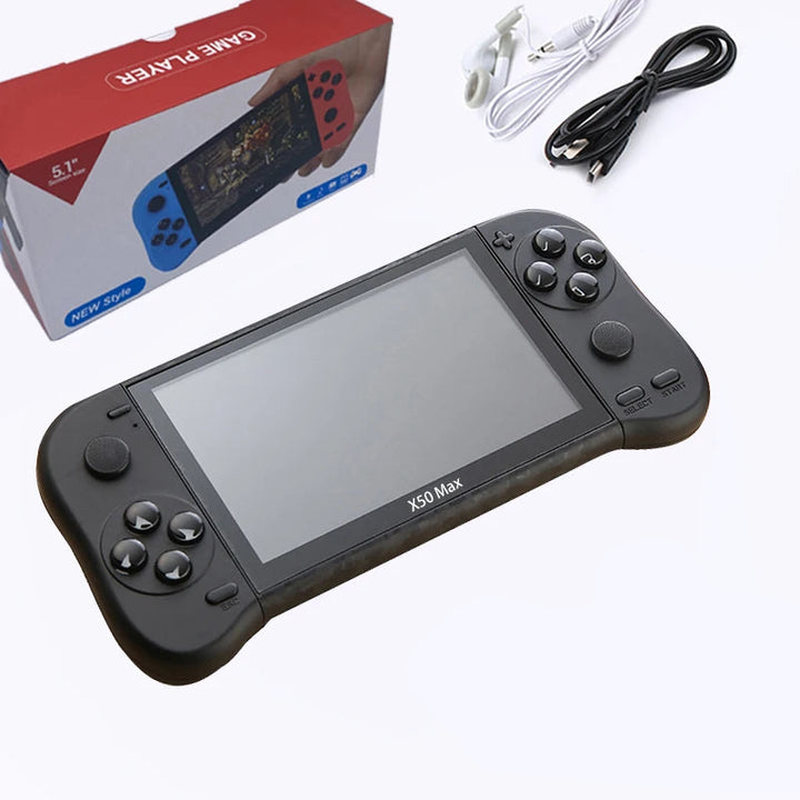 CALORA_ X50 MAX | Handheld Game Console voor PS1 Retro Games - 64GB - 15000 Games