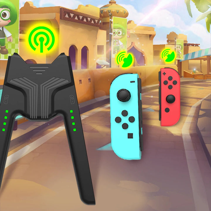 CALORA_ Oplaad Station Dock Grip met Type-C en LED licht voor Nintendo Switch