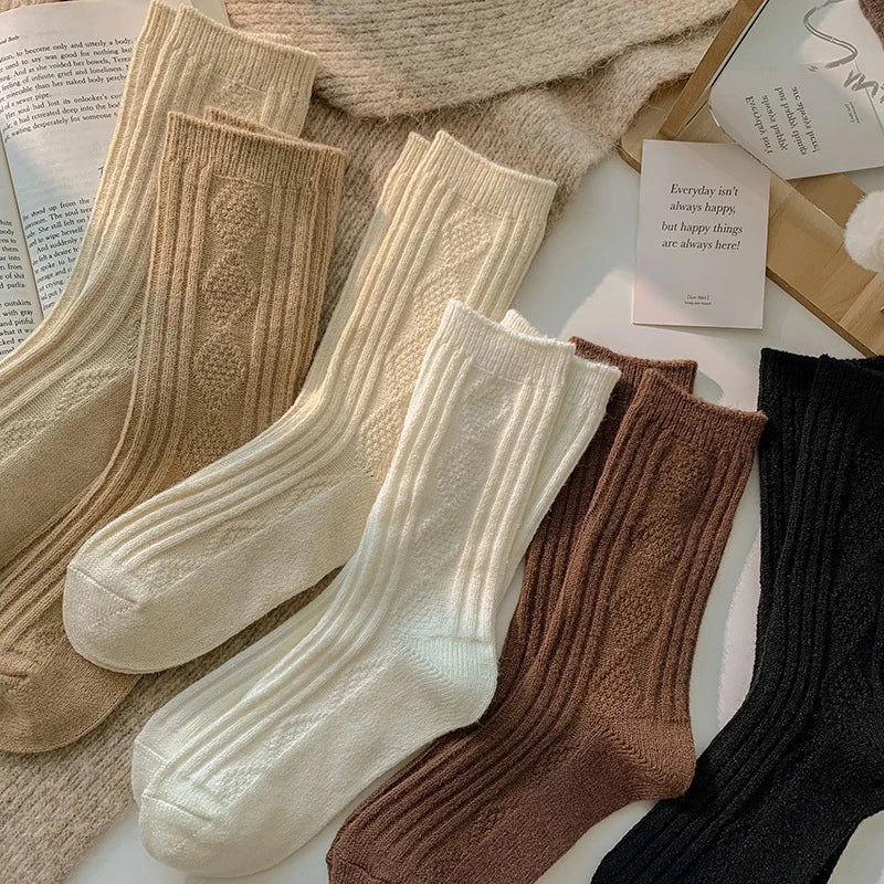CALORA_ Cashmere Sokken - 3 Paar Dames Winterwarmteset