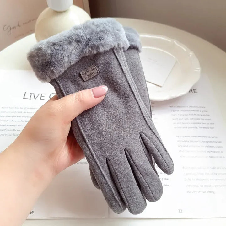 Vrouwen Winter Dikke Pluche Handschoenen