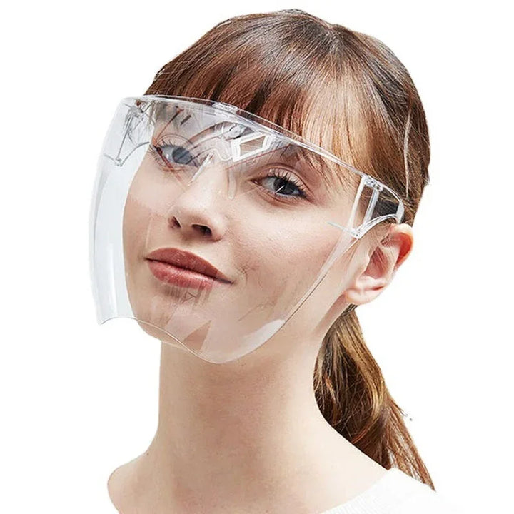CALORA_ Transparant Gelaatsscherm Unisex Oogschildmasker voor Gezichtsbescherming