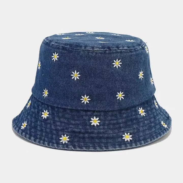 CALORA_ Geborduurd Vissershoed voor Dames met Bescherming tegen de Zon
