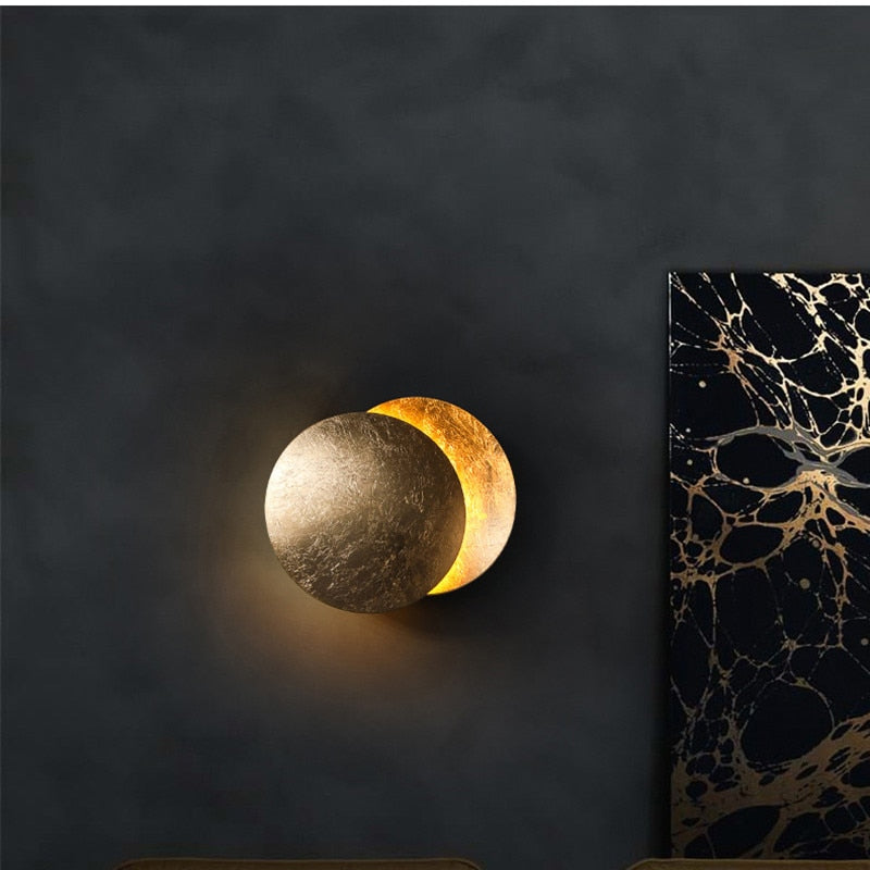 CALORA_ Moderne Premium Wandlamp met Zonne-Eclips Ontwerp