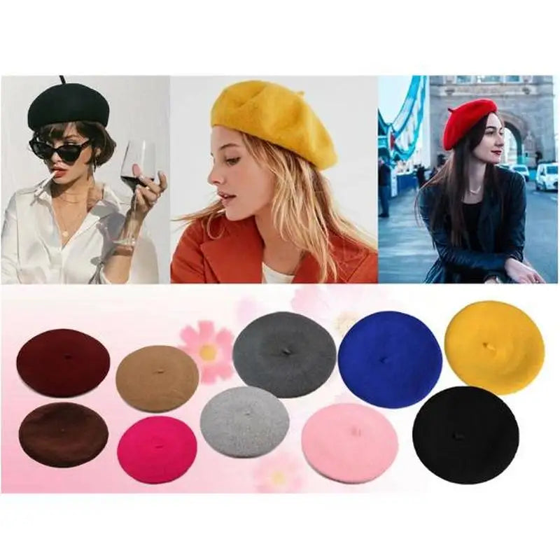 Winterse Warmte Faux Wol Beret voor Dames en Meisjes