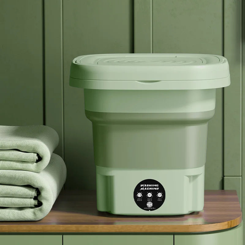 CALORA_ Hadro Max | Vouwbare Draagbare Mini Wasmachine voor Kleding, Sokken en Ondergoed
