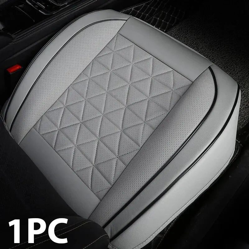 CALORA_ Premium PU Leren Zitting Bescherming | Universele Auto Stoelhoes