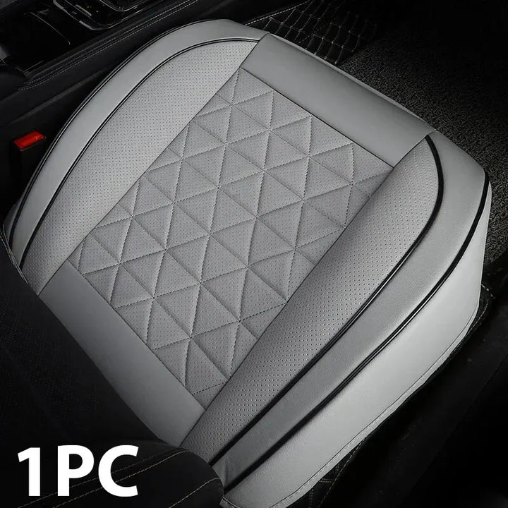CALORA_ Premium PU Leren Zitting Bescherming | Universele Auto Stoelhoes