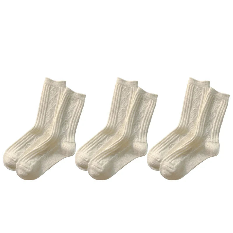 CALORA_ Cashmere Sokken - 3 Paar Dames Winterwarmteset