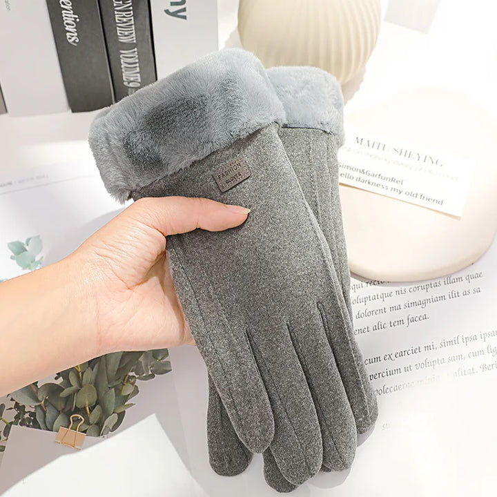 Vrouwen Winter Dikke Pluche Handschoenen