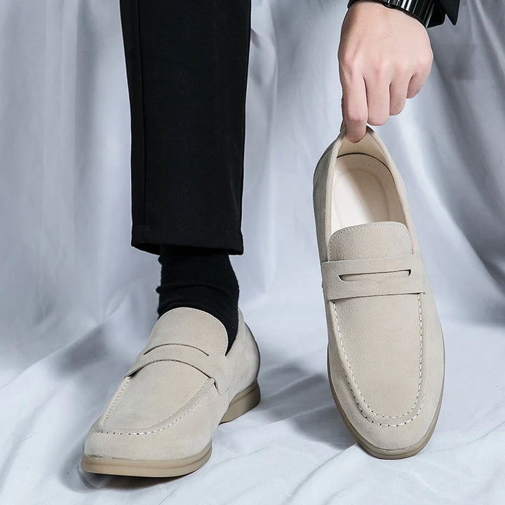 Raffaele | Luxueuze Suède Loafers - heren instappers