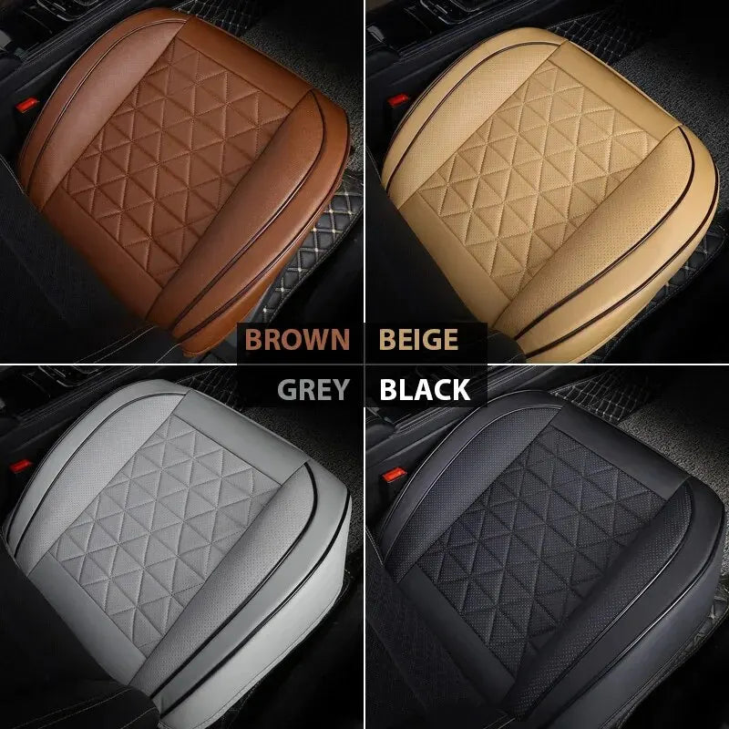 CALORA_ Premium PU Leren Zitting Bescherming | Universele Auto Stoelhoes