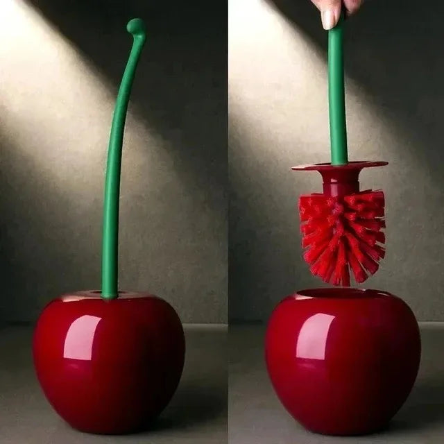 Creatieve Cherry | Toilettborstel Set met Charmante Kersvorm