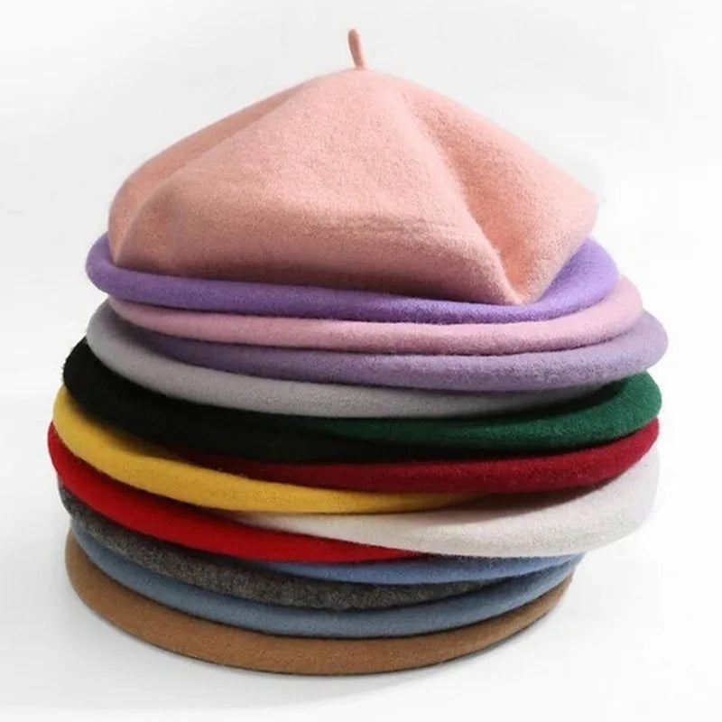 Winterse Warmte Faux Wol Beret voor Dames en Meisjes