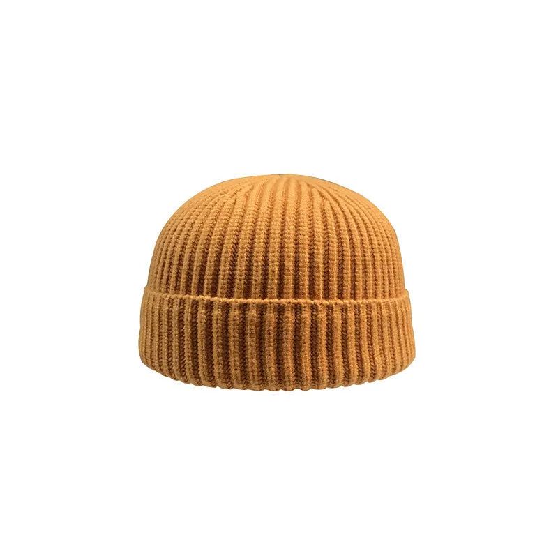 Korte Warme Gebreide Beanie Muts van Wol