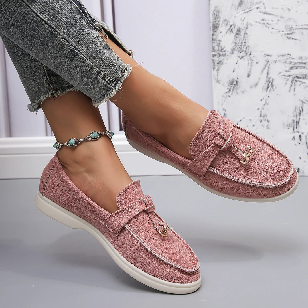 Chic & Comfort Loafers | Dames Leren Instappers voor de Herfst en Lente