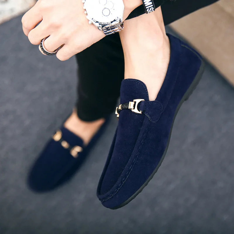 Giuliano | Elegante Suède Slip-on Loafers - Instappers