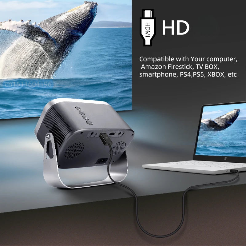 ProBeamer - Draagbare WIFI Beamer voor 4K Films