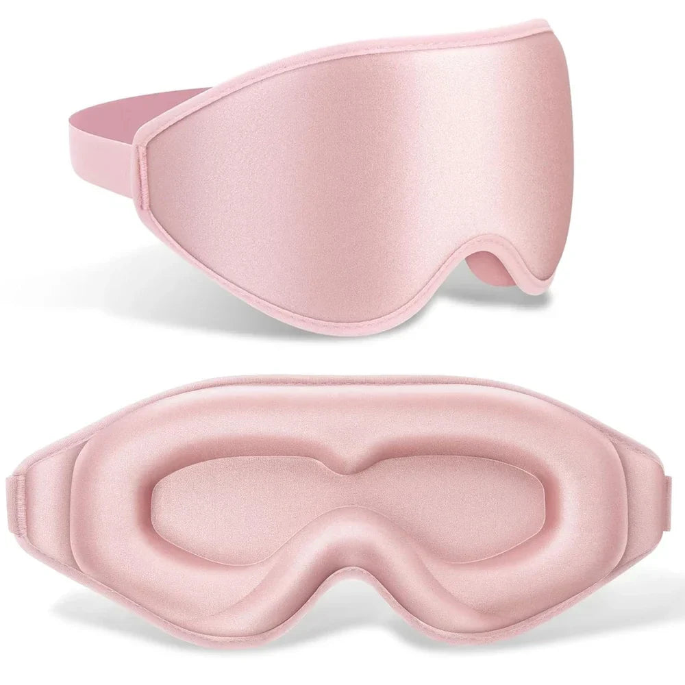 CALORA_ PureRest 3D Contoured Sleep Mask for Total Light Block and Comfort