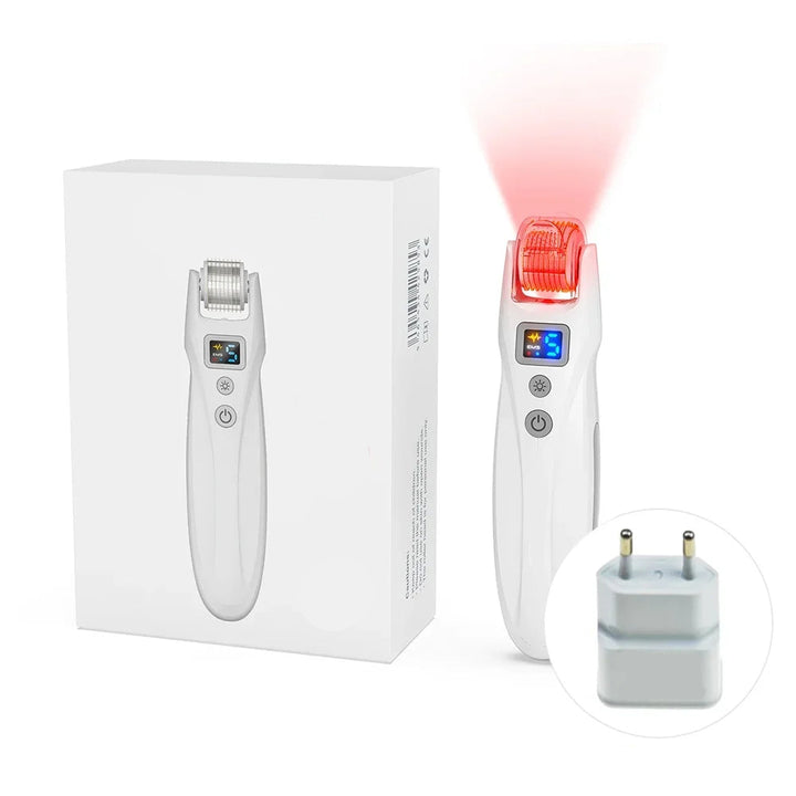 CALORA_ DermaLabs Microneedling Roller met LED Therapie & EMS voor Huid en Haar