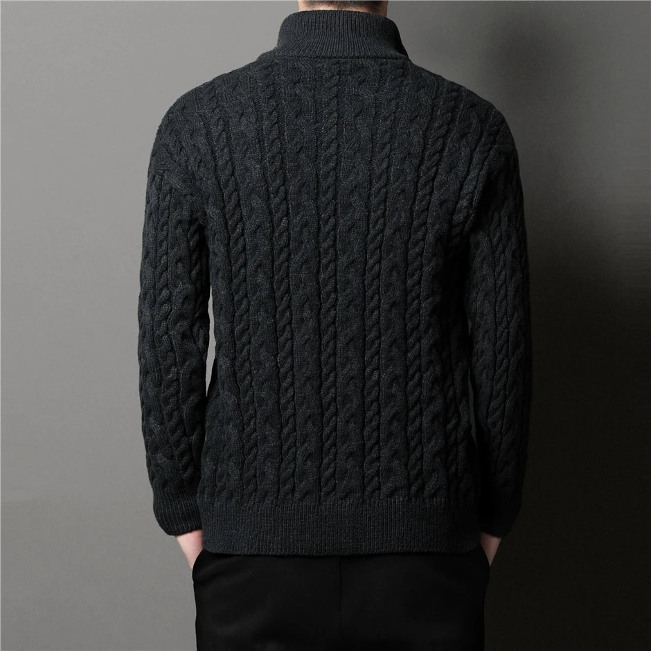 CALORA_ Gebreid warm vest voor heren