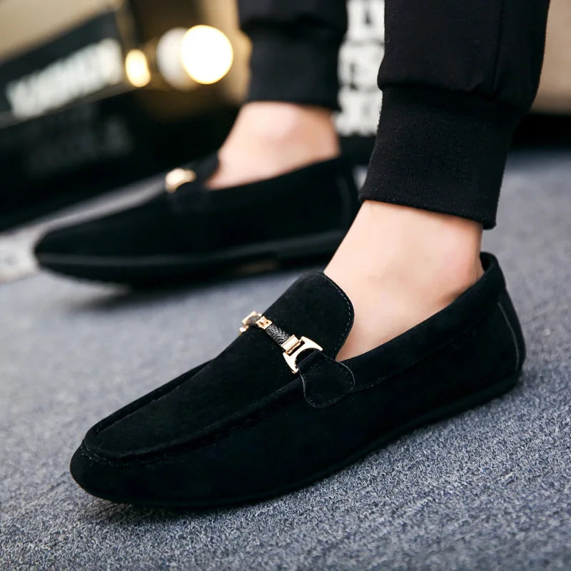 Giuliano | Elegante Suède Slip-on Loafers - Instappers