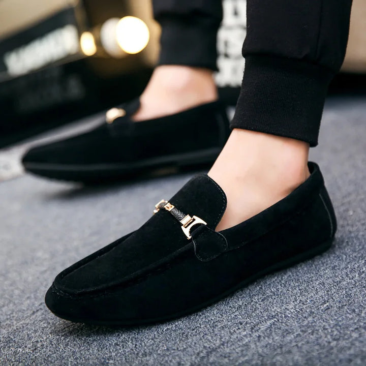 Giuliano | Elegante Suède Slip-on Loafers - Instappers