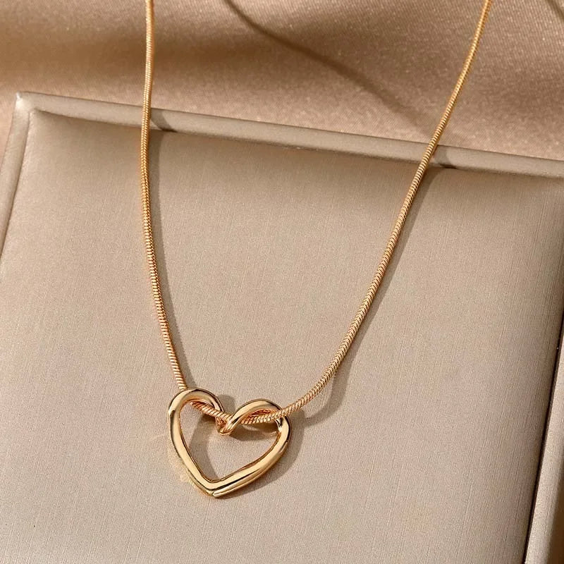 Amour | Sierlijke Liefdes Hart Hanger Ketting