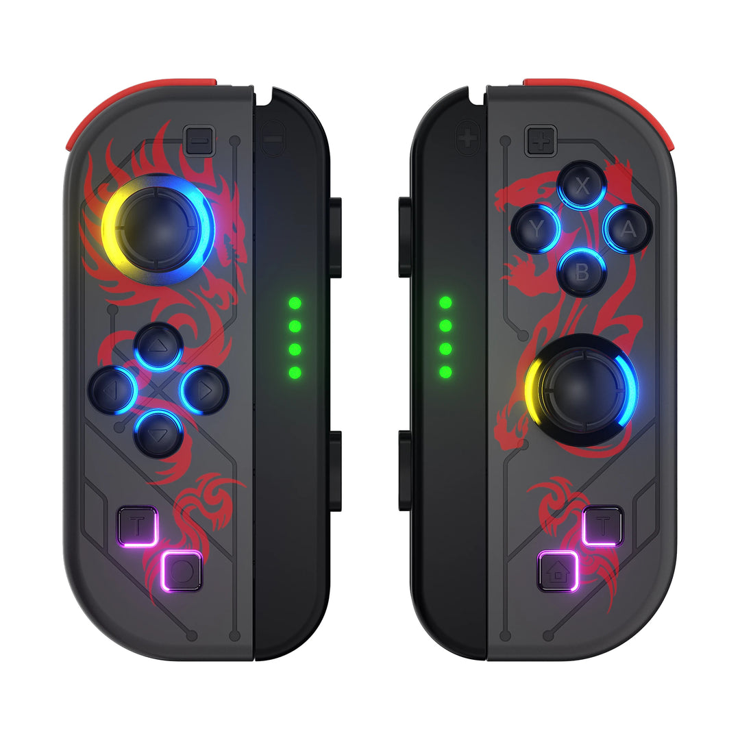 CALORA_ Draadloze Bluetooth Gamecontroller met LED verlichting voor Switch