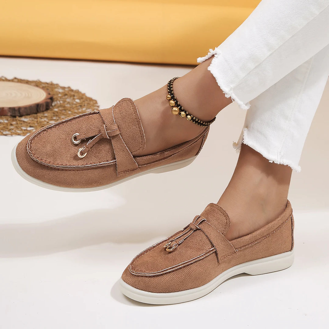 Chic & Comfort Loafers | Dames Leren Instappers voor de Herfst en Lente