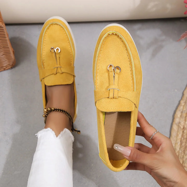 Chic & Comfort Loafers | Dames Leren Instappers voor de Herfst en Lente