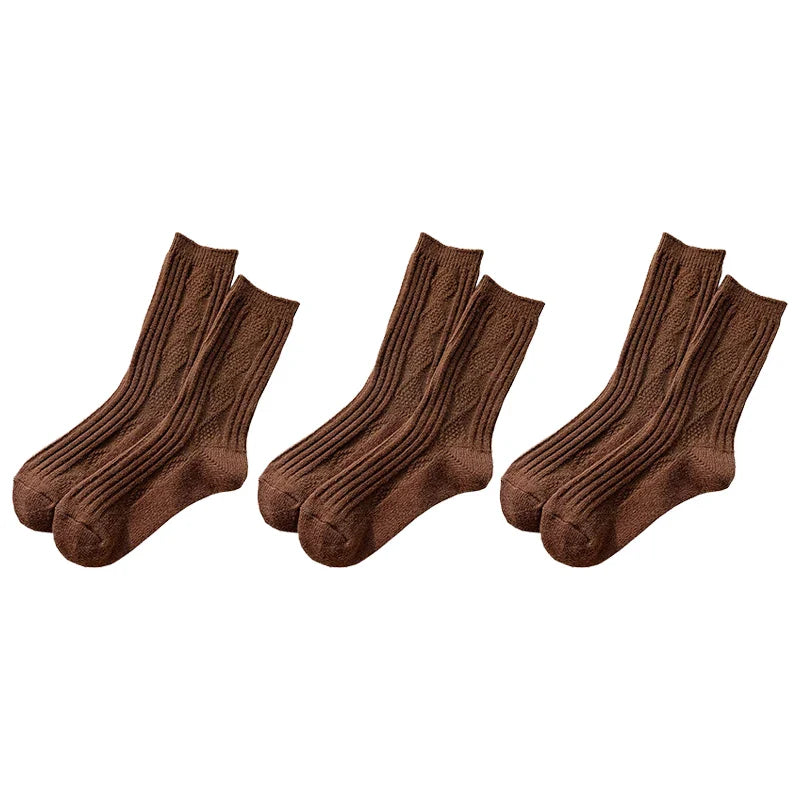 CALORA_ Cashmere Sokken - 3 Paar Dames Winterwarmteset