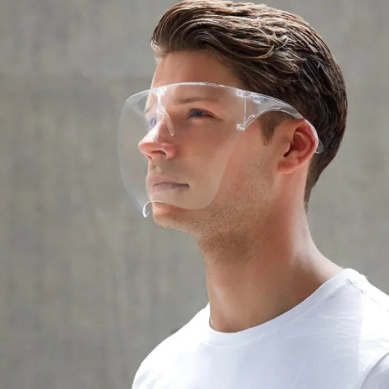 CALORA_ Transparant Gelaatsscherm Unisex Oogschildmasker voor Gezichtsbescherming