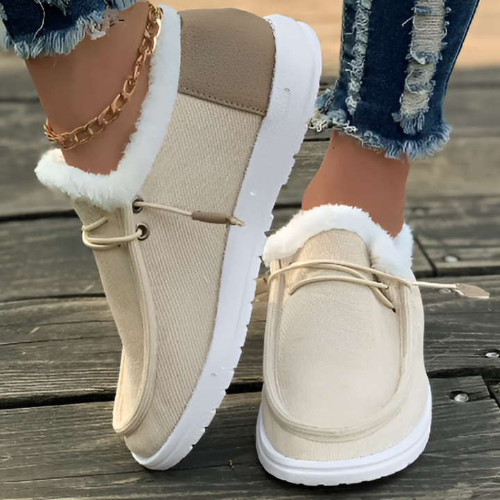 Livia | Modieuze Slip-on Sneakers met Faux Fur