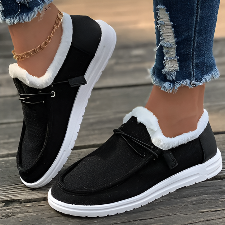 Livia | Modieuze Slip-on Sneakers met Faux Fur