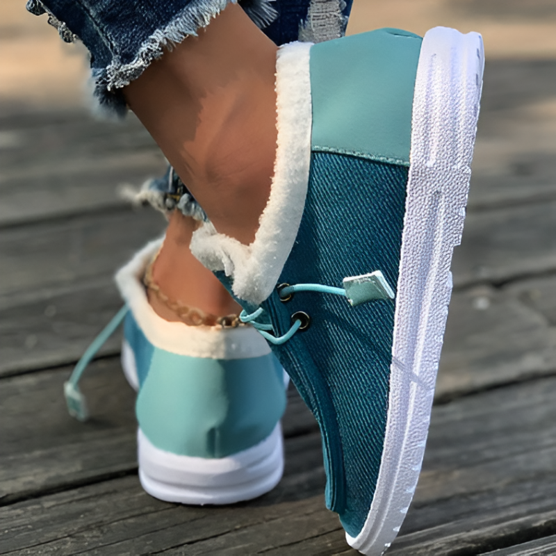 Livia | Modieuze Slip-on Sneakers met Faux Fur