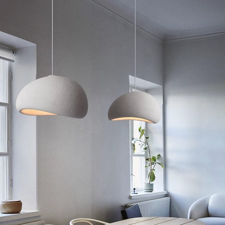 CALORA_ Cloud Linear Wabi-sabi Hanglamp - Glas en Metaal, 1 Fitting E27
