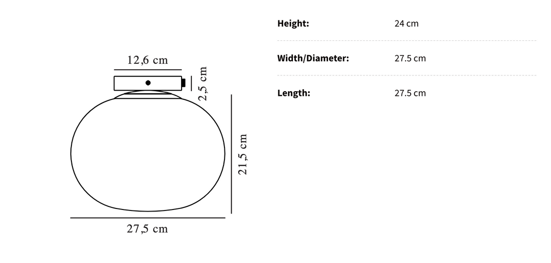 CALORA_ Hinkleyon | Ovale Alton Plafondlamp met Sfeervolle Verlichting - 27.5 cm diameter