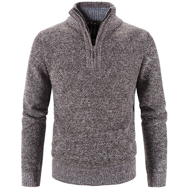 Wintertrui Fleece Trui met halve rits