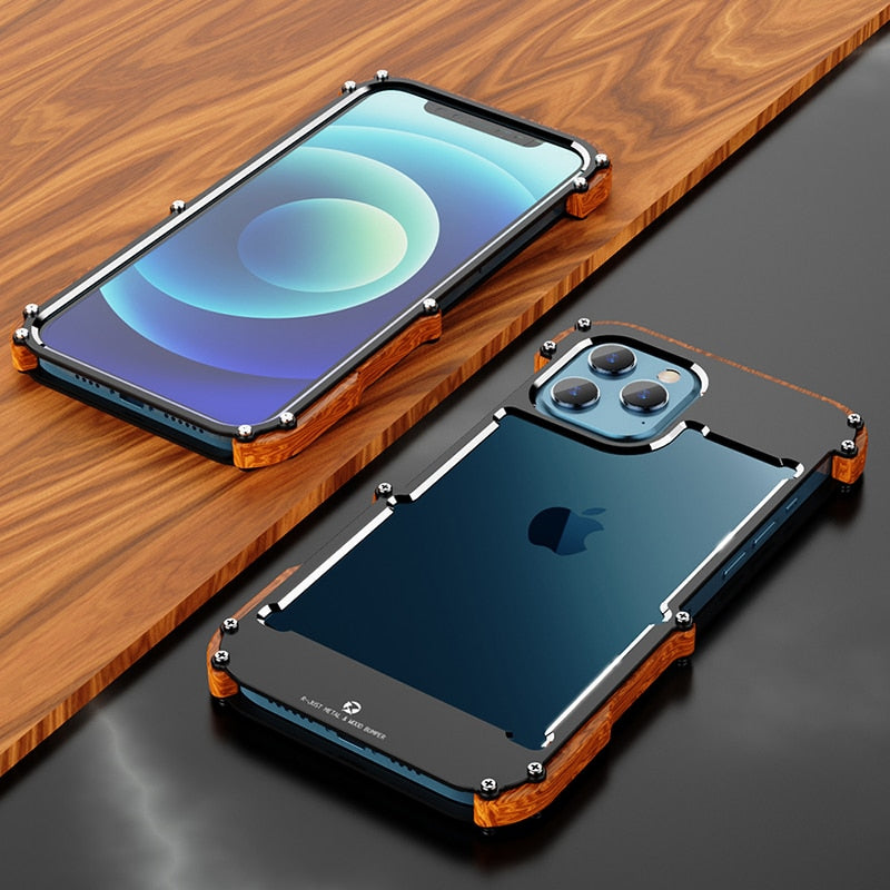 CALORA_ Boostiq | iPhone Case met houtafwerking