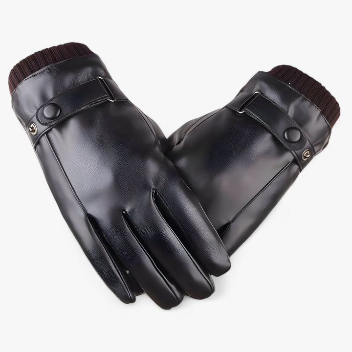 Warme PU Leren Winterhandschoenen