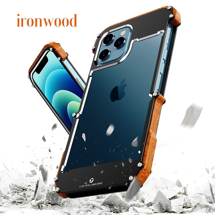 CALORA_ Boostiq | iPhone Case met houtafwerking