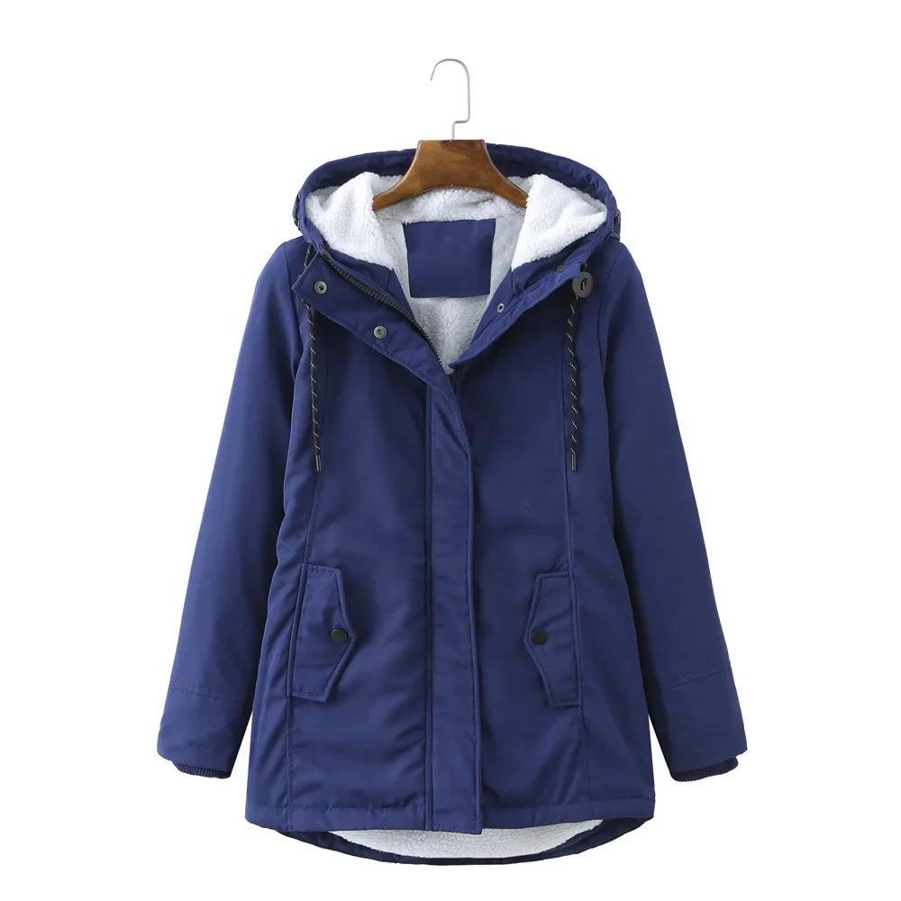 Lyla | Winterparka dames warme katoenen jas