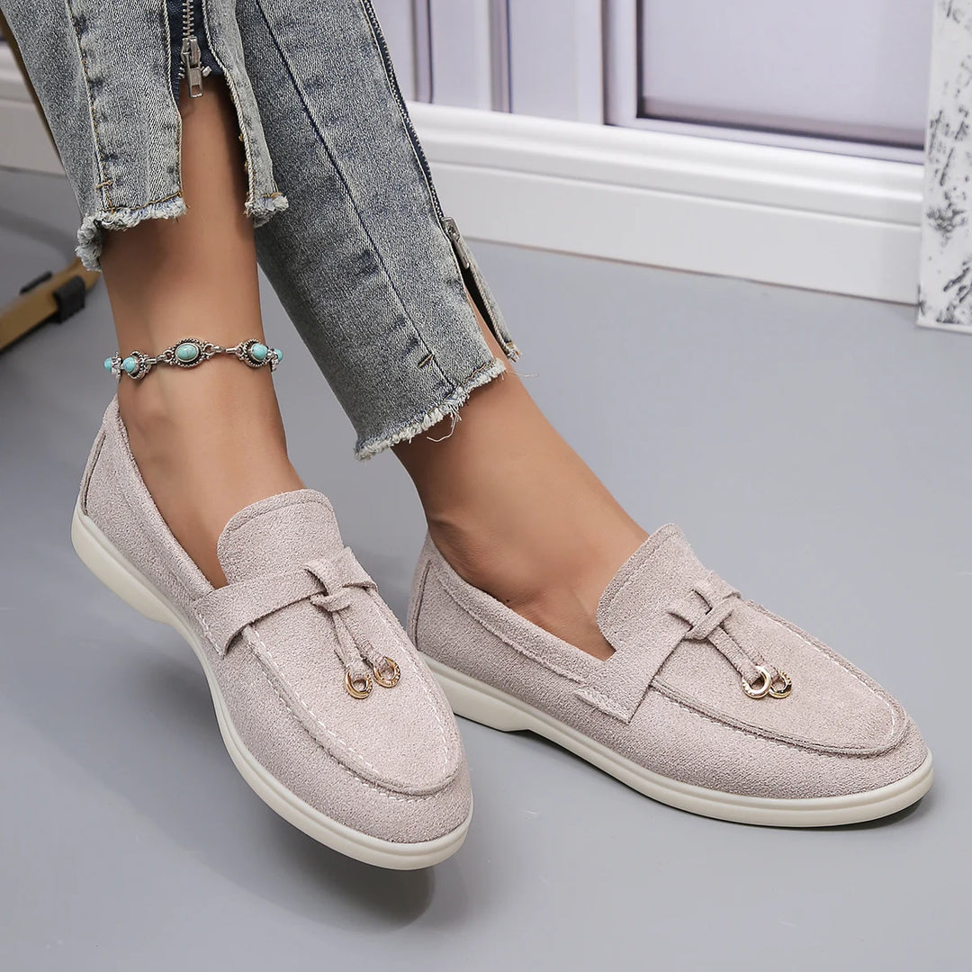 Chic & Comfort Loafers | Dames Leren Instappers voor de Herfst en Lente