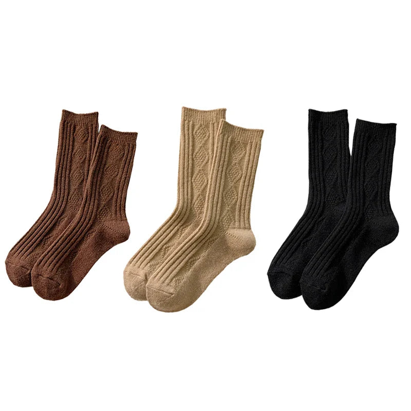 CALORA_ Cashmere Sokken - 3 Paar Dames Winterwarmteset