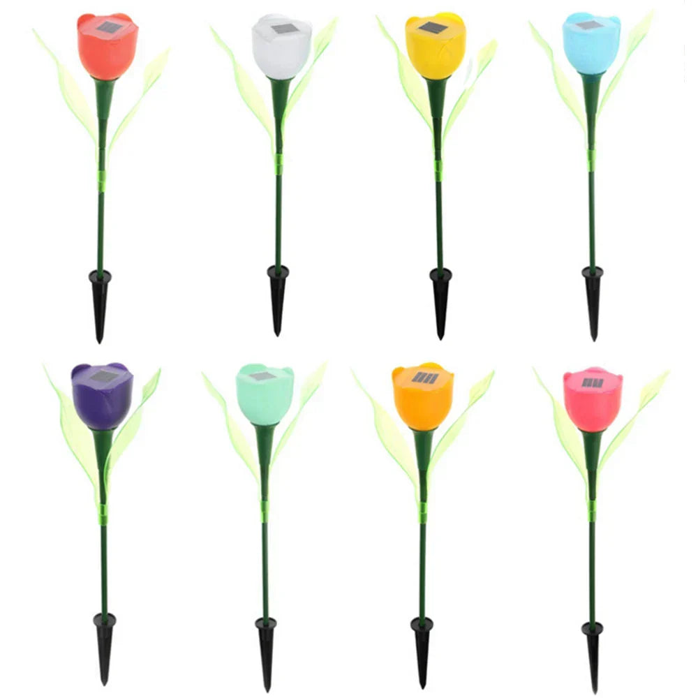 CALORA_ Betoverende Zonne-energie Tulpen Bloemlampen voor Magische Tuinverlichting