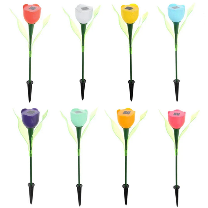 CALORA_ Betoverende Zonne-energie Tulpen Bloemlampen voor Magische Tuinverlichting
