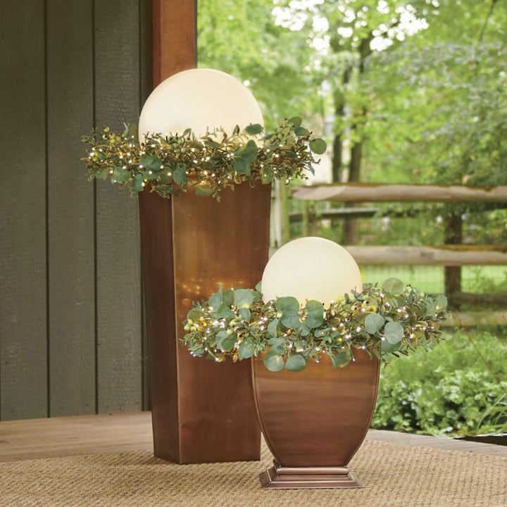 CALORA_ Moderne Bolvormige LED Tuinlamp voor Buiten en Binnen met Draadloze Oplaadbare Batterij