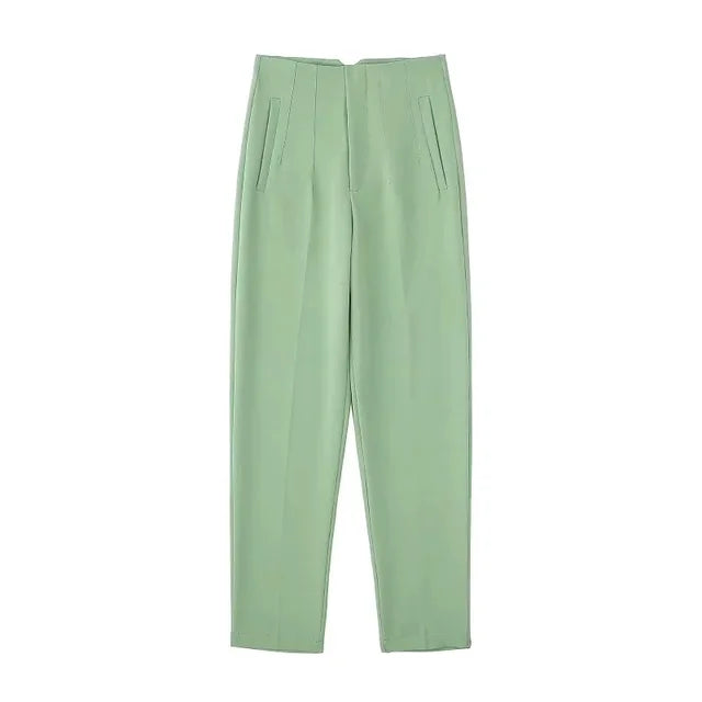 Daline | Elegante geplooide Pantalon met hoge taille