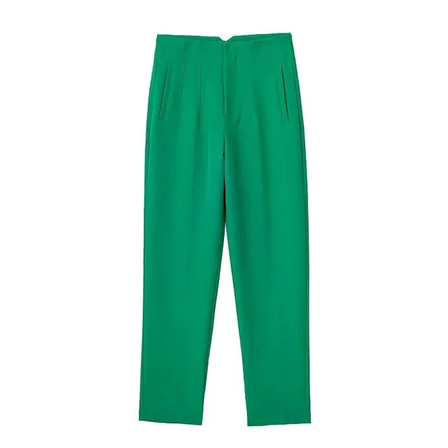 Daline | Elegante geplooide Pantalon met hoge taille