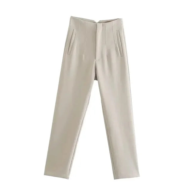 Daline | Elegante geplooide Pantalon met hoge taille